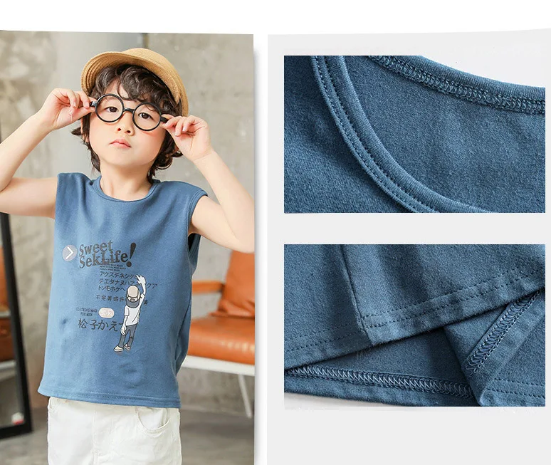2-12T Children's Clothes Boys Vests Underwear Kids Cotton Tank Tops Summer Solid Cotton Soft Tanks For Toddler Tees T-shirt 
2-12T Children's Clothes Boys Vests Underwear Kids Cotton Tank Tops Summer Solid Cotton Soft Tanks For Toddler Tees T-shirt