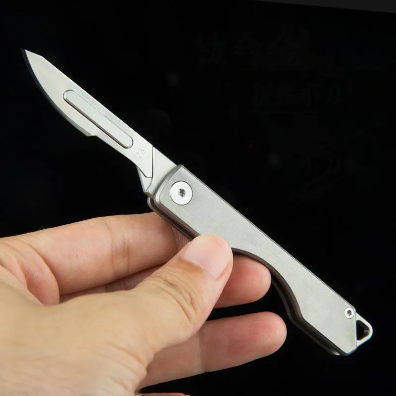 Mini Folding Knife High Strength Titanium Alloy Utility Knife Portable Tactical Camping Edc Knife Outdoor Survival Tool Knife
Mini Folding Knife High Strength Titanium Alloy Utility Knife Portable Tactical Camping Edc Knife Outdoor Survival Tool Knife