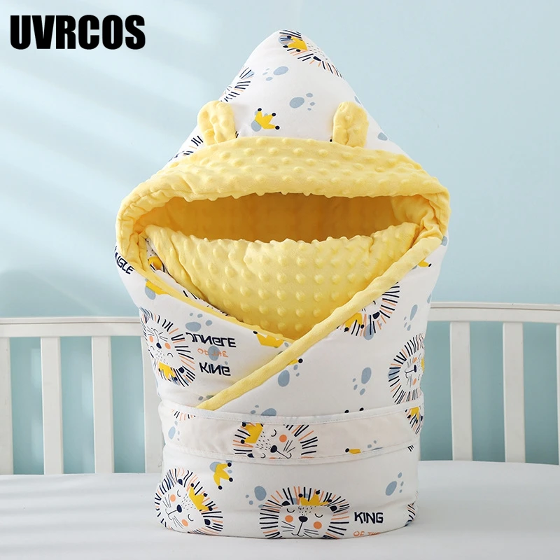 Baby Cuddles Are Thickened In Autumn and Winter with Beanie Fleece Anti-startle Swaddling Quilt for Newborns Baby Blankets
Baby Cuddles Are Thickened In Autumn and Winter with Beanie Fleece Anti-startle Swaddling Quilt for Newborns Baby Blankets