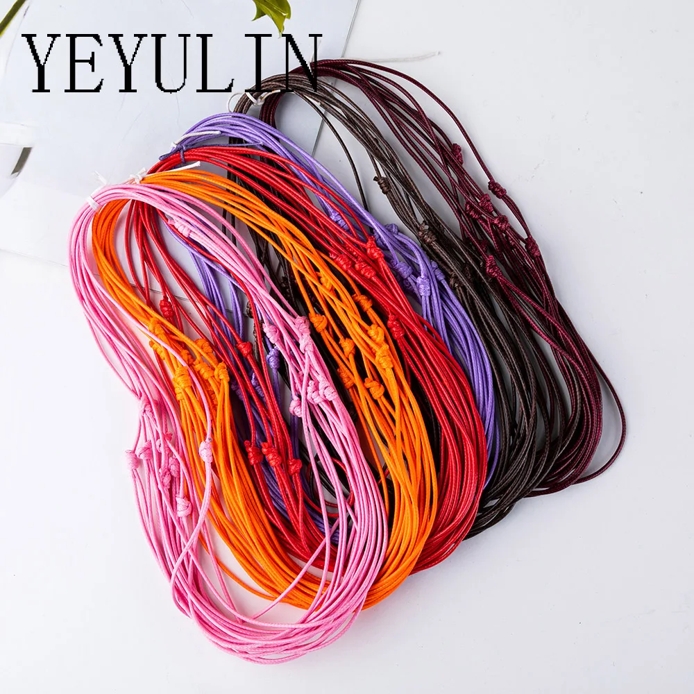 YEYULIN 10Pcs 70Cm Length Waxed Cord Necklace Adjustable Waxed Thread for DIY Craft Jewelry Necklace Making Accessories
YEYULIN 10Pcs 70Cm Length Waxed Cord Necklace Adjustable Waxed Thread for DIY Craft Jewelry Necklace Making Accessories