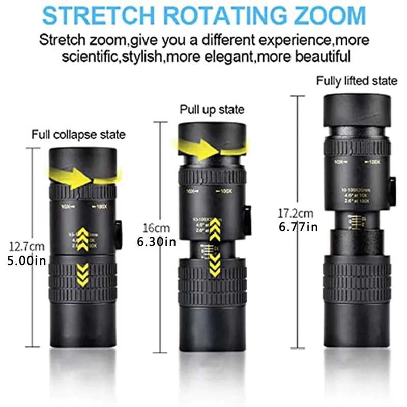 New Sale 10-300X40 High nification High Definition Telescopic Zoom Mini Telescope Monocular Mobile Phone Photo
New Sale 10-300X40 High nification High Definition Telescopic Zoom Mini Telescope Monocular Mobile Phone Photo
