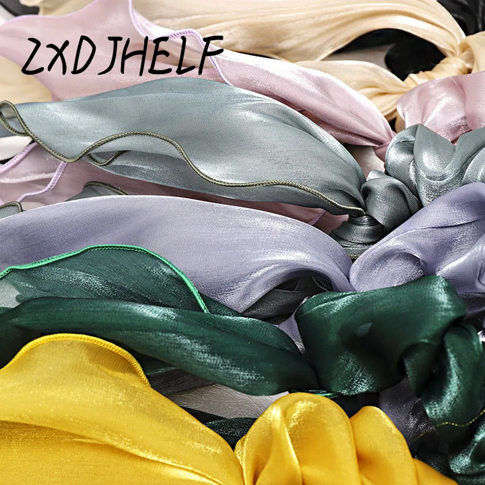 ZXDJHELF Ponytail Holder Scrunchie Scarf Elastic Hair Rope Women Silk Hair Bow Ties Hair Bands Ribbon Hair Accessories F522
ZXDJHELF Ponytail Holder Scrunchie Scarf Elastic Hair Rope Women Silk Hair Bow Ties Hair Bands Ribbon Hair Accessories F522