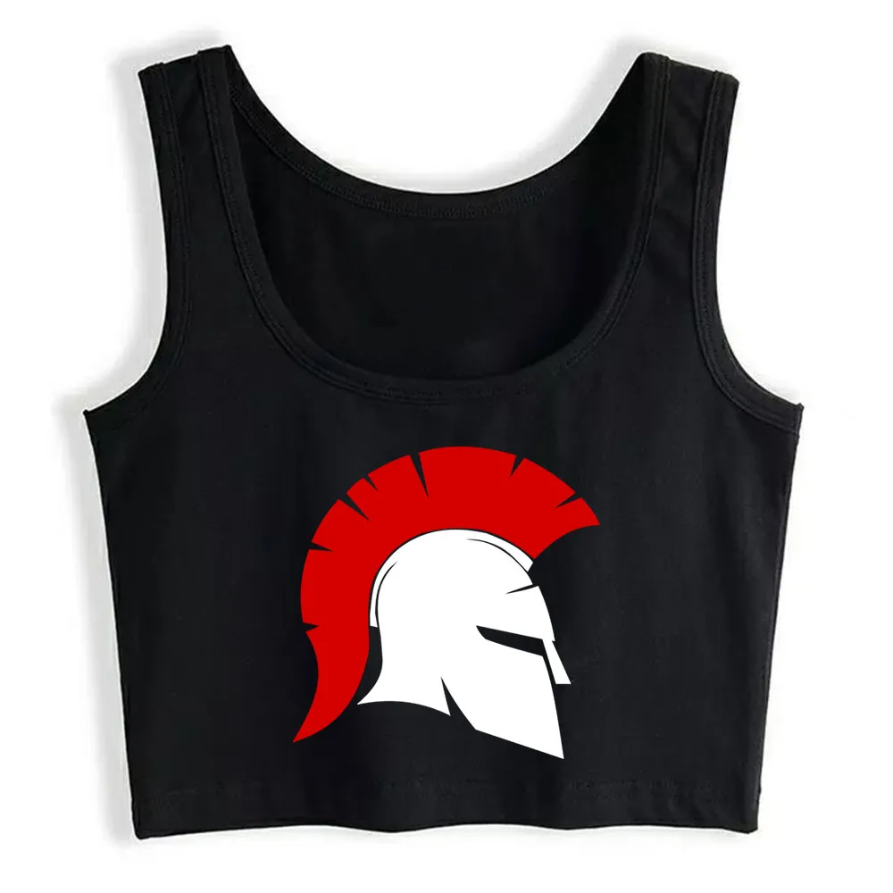 Кроп-Топ женский Спартанский красный/белый сексуальный черный топ на заказ для женщин 
Кроп-Топ женский Спартанский красный/белый сексуальный черный топ на заказ для женщин