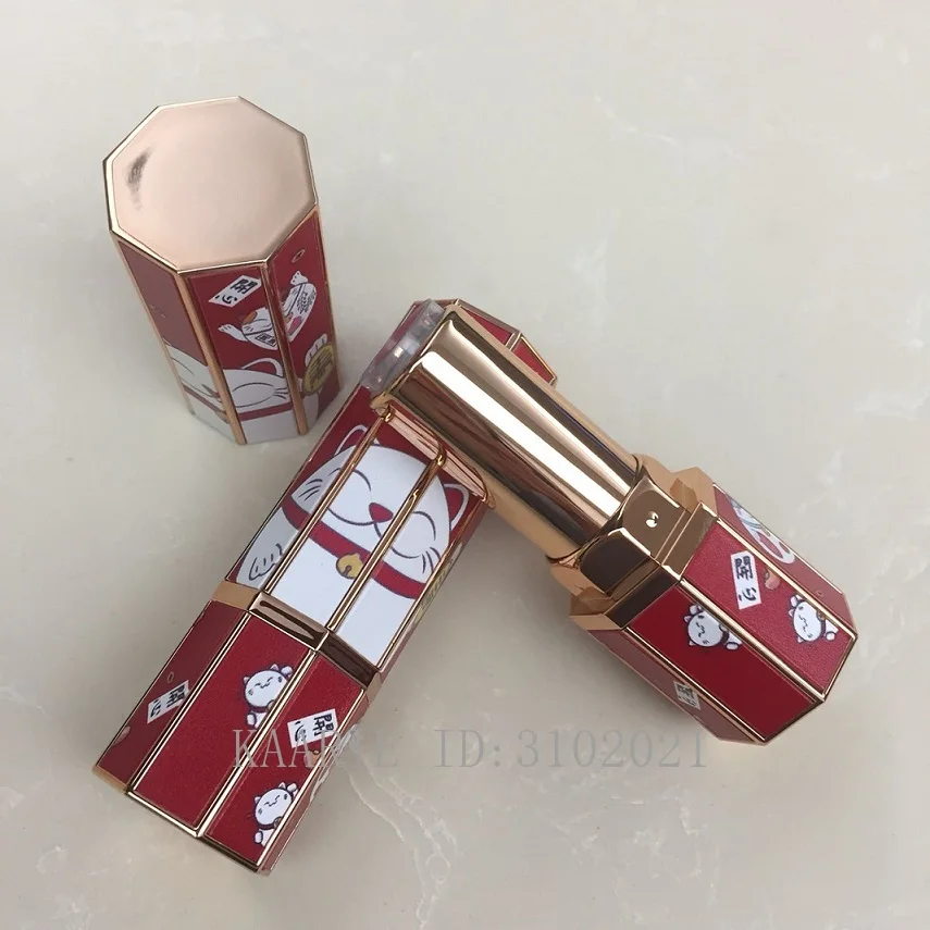 12.1mm 10/30/50pcs Empty 3D Chinese Style Eight Sides Lucky Cat Lipstick Tube, DIY Blue/Red Portable Cosmetics Container Package
12.1mm 10/30/50pcs Empty 3D Chinese Style Eight Sides Lucky Cat Lipstick Tube, DIY Blue/Red Portable Cosmetics Container Package