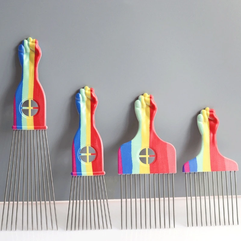 Y98B Afro Pick Hair Picks Metal Pick Comb Detangle Wig Braid Hair Styling Combs Hairdressing Tool
Y98B Afro Pick Hair Picks Metal Pick Comb Detangle Wig Braid Hair Styling Combs Hairdressing Tool