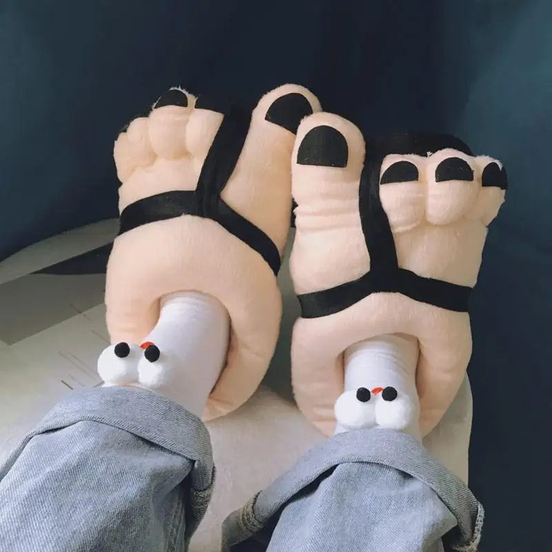 2020 Winter Warm Soft Floor Slippers Funny Bigfoot Cosplay Cover Heel Plush Shoes Cartoon Toe Lovers Home Pajamas Slippers
2020 Winter Warm Soft Floor Slippers Funny Bigfoot Cosplay Cover Heel Plush Shoes Cartoon Toe Lovers Home Pajamas Slippers
