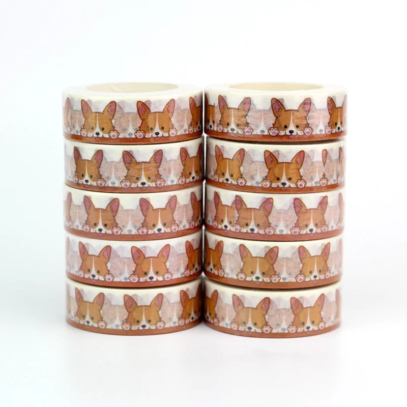 Wholesale 10pcs/lot Decorative Cute Corgi Dog Washi Tapes DIY Scrapbooking Planner Adhesive Masking Tapes Kawaii Stationery
Wholesale 10pcs/lot Decorative Cute Corgi Dog Washi Tapes DIY Scrapbooking Planner Adhesive Masking Tapes Kawaii Stationery