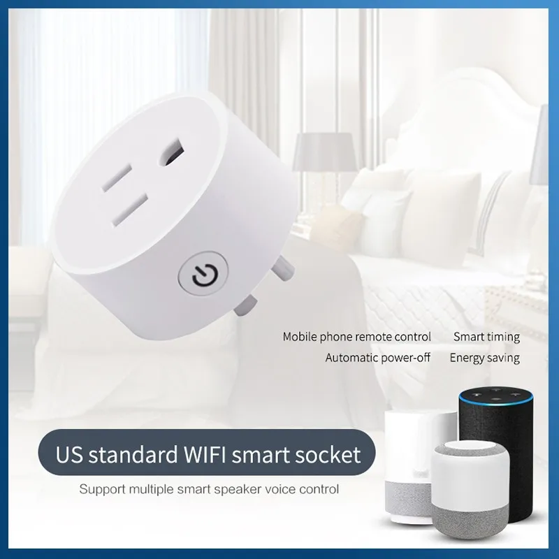 Wifi Smart Socket Smart Home 90-250V Timer 10A US Plug Voice Control Dohome APP Work With Siri Alexa Google Assisitant Amazon
Wifi Smart Socket Smart Home 90-250V Timer 10A US Plug Voice Control Dohome APP Work With Siri Alexa Google Assisitant Amazon