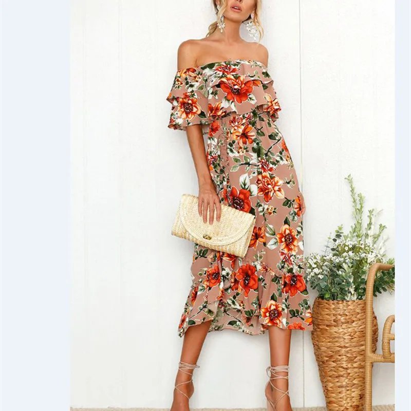 dress Summer women's beach CHIFFON FLOWER offshore leisure dress Ruffle Marx party dress
dress Summer women's beach CHIFFON FLOWER offshore leisure dress Ruffle Marx party dress