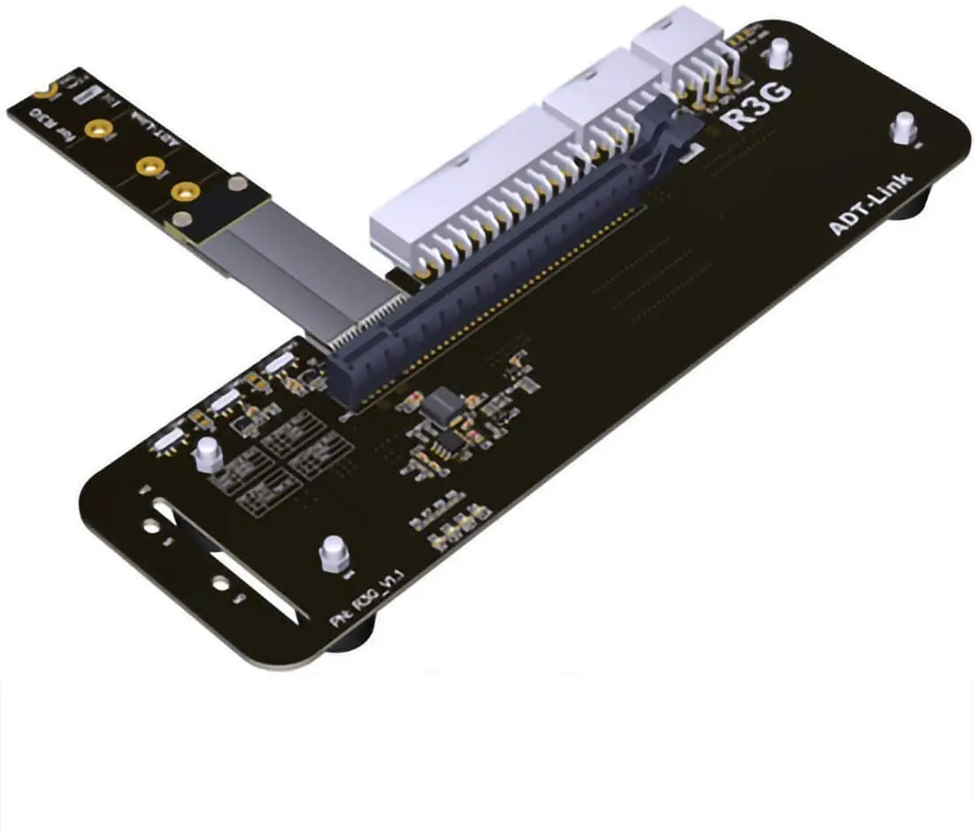 M.2 key M External Graphics Card Stand Bracket with PCIe3.0 x4 Riser Cable 25cm 50cm 32Gbs For ITX STX NUC VEGA64 GTX1080ti
M.2 key M External Graphics Card Stand Bracket with PCIe3.0 x4 Riser Cable 25cm 50cm 32Gbs For ITX STX NUC VEGA64 GTX1080ti