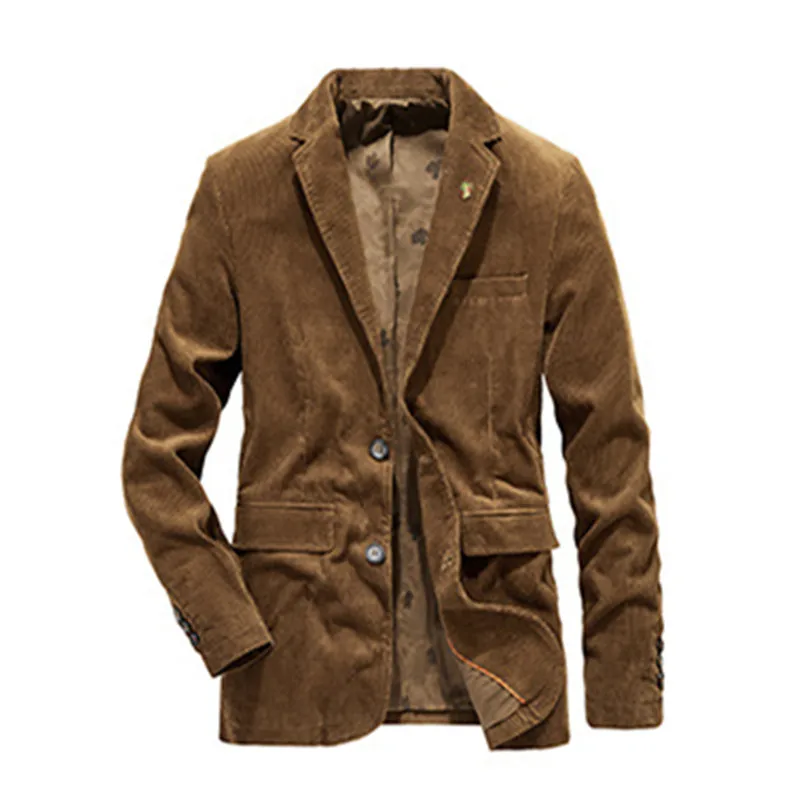 Corduroy Suit Retro Casual Flat Coat Men's Solid Color Suit Jacket Male Blazer Single Breasted
Corduroy Suit Retro Casual Flat Coat Men's Solid Color Suit Jacket Male Blazer Single Breasted