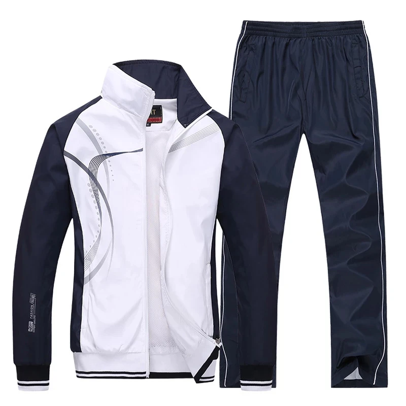 Men's Casual Tracksuit Polyester Long Sleeve Jacket 2 Piece Sport Suit+Pant New Spring Autumn Brand Sets Jogging Male Clothing
Men's Casual Tracksuit Polyester Long Sleeve Jacket 2 Piece Sport Suit+Pant New Spring Autumn Brand Sets Jogging Male Clothing