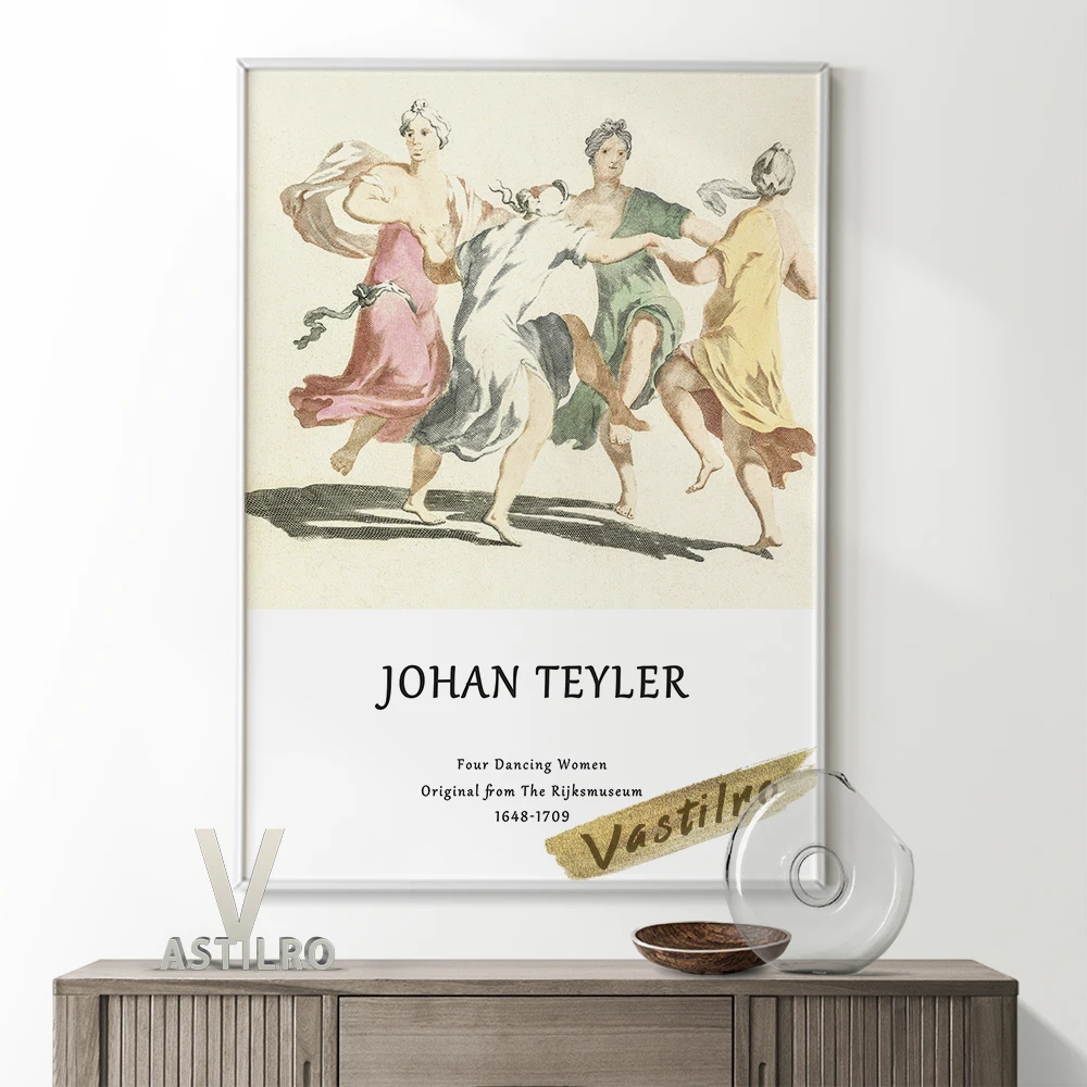Johan Teyler Exhibition Museum Vintage Art Prints Poster Four Dancing Women Retro Canvas Painting Minimalist Office Cafe Decor
Johan Teyler Exhibition Museum Vintage Art Prints Poster Four Dancing Women Retro Canvas Painting Minimalist Office Cafe Decor