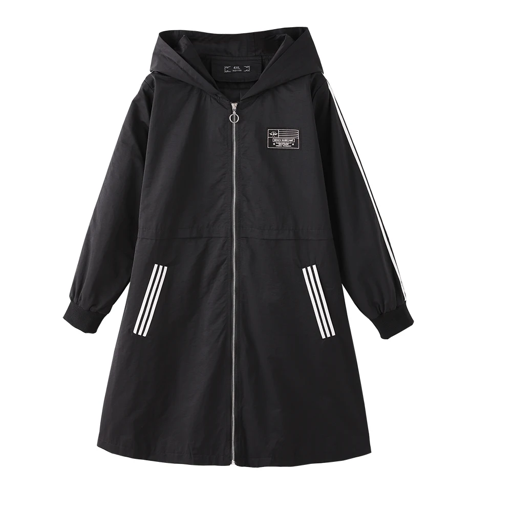 Ladies Windbreaker Plus Over size 5XL 6XL Women 2019 New Trench Coats Spring Winter long Female Outerwear with Hood Big Size
Ladies Windbreaker Plus Over size 5XL 6XL Women 2019 New Trench Coats Spring Winter long Female Outerwear with Hood Big Size