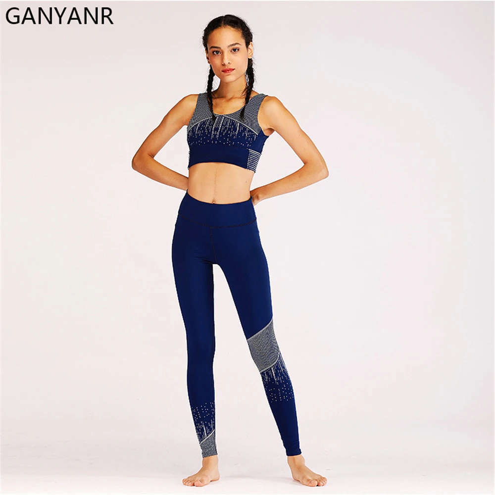 GANYANR Gym Wear Fitness Clothing Yoga Set Tracksuit Workout Jogging Sportswear Legging Activewear Bodysuit Women Sport Suit Bra
GANYANR Gym Wear Fitness Clothing Yoga Set Tracksuit Workout Jogging Sportswear Legging Activewear Bodysuit Women Sport Suit Bra