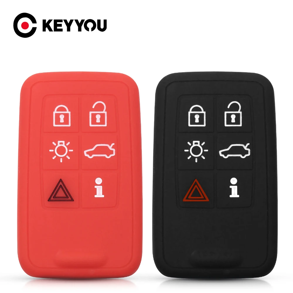 KEYYOU For Volvo XC60 XC40 S90 V40 XC70 V70 S40 V50 Remote Car Smart Key Fob Cover Case Holder 6 Buttons Silicone Case Cover
KEYYOU For Volvo XC60 XC40 S90 V40 XC70 V70 S40 V50 Remote Car Smart Key Fob Cover Case Holder 6 Buttons Silicone Case Cover