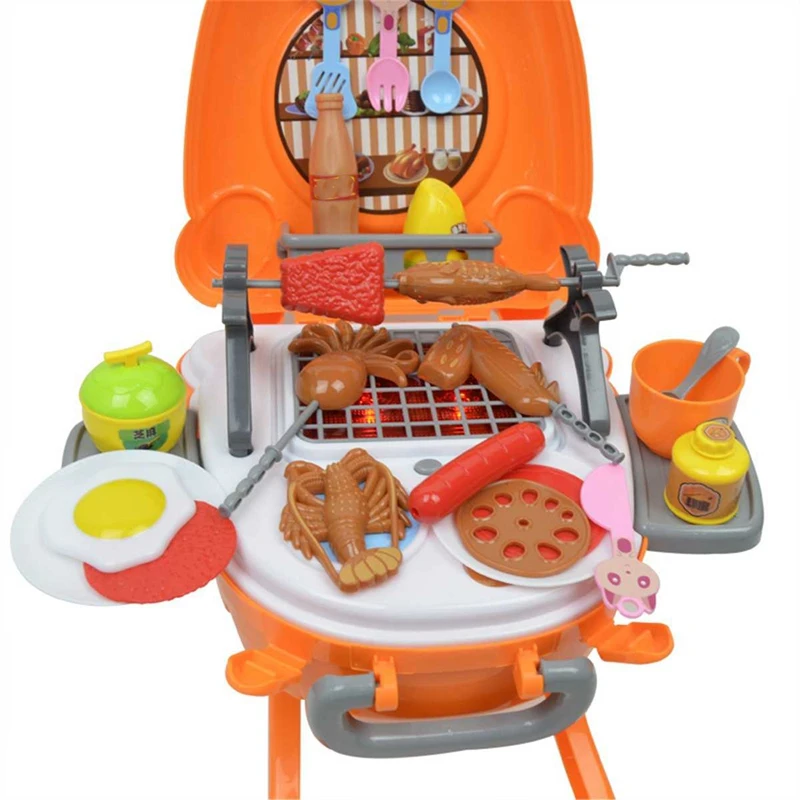 Simulation Kitchen Children's Barbecue Toy Set Outdoor Barbecue with Music Lights
Simulation Kitchen Children's Barbecue Toy Set Outdoor Barbecue with Music Lights