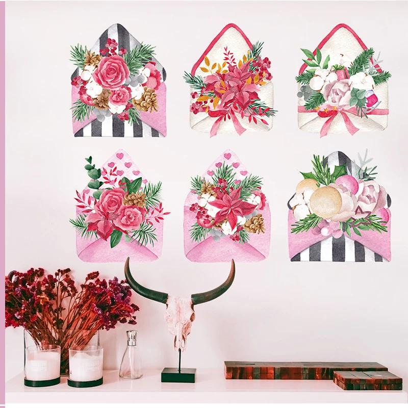 Romantic Envelope Flowers Wall Stickers Wedding Decorations Bedroom Decals Home Decor Door Sticker Wallpaper Vinyl Mural Posters
Romantic Envelope Flowers Wall Stickers Wedding Decorations Bedroom Decals Home Decor Door Sticker Wallpaper Vinyl Mural Posters