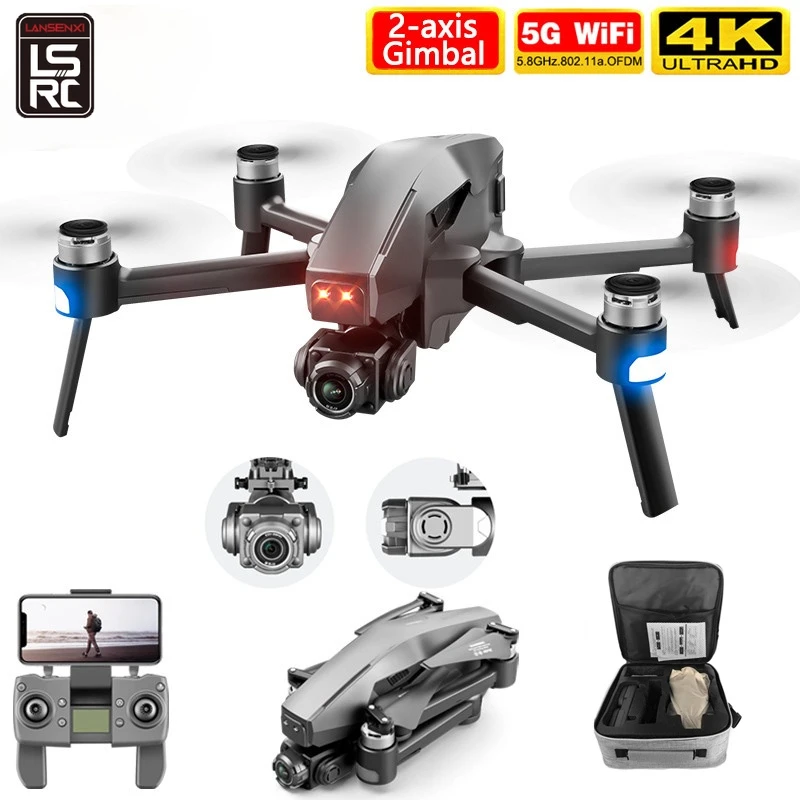 LSRC New M1 pro drone HD mechanical 2-Axis gimbal camera 4K HD Camera 1.6KM control distance 5G wifi gps system supports TF card
LSRC New M1 pro drone HD mechanical 2-Axis gimbal camera 4K HD Camera 1.6KM control distance 5G wifi gps system supports TF card