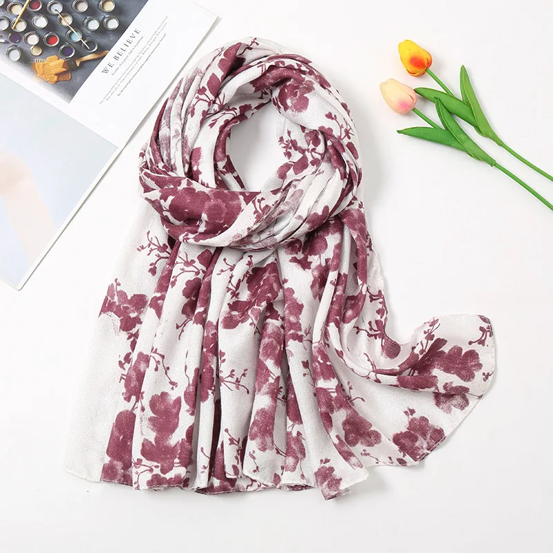 Plain Ombre Tie-dyed Ink Painting Floral Shawl Scarf Lady High Quality Print Soft Wrap Pashmina Stole Bufandas Muslim Hijab Caps
Plain Ombre Tie-dyed Ink Painting Floral Shawl Scarf Lady High Quality Print Soft Wrap Pashmina Stole Bufandas Muslim Hijab Caps
