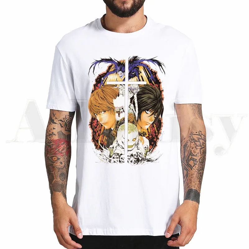 Футболка мужская с принтом из м/ф «тетрадь смерти»
Футболка мужская с принтом из м/ф «тетрадь смерти»