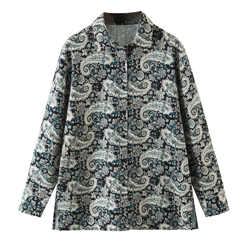 ZXQJ Women Deep Green Print Shirt 2021 Autumn Fashion Ladies Long Sleeve Slit Oversize Shirt Streetwear Female Boho Loose Blouse
ZXQJ Women Deep Green Print Shirt 2021 Autumn Fashion Ladies Long Sleeve Slit Oversize Shirt Streetwear Female Boho Loose Blouse