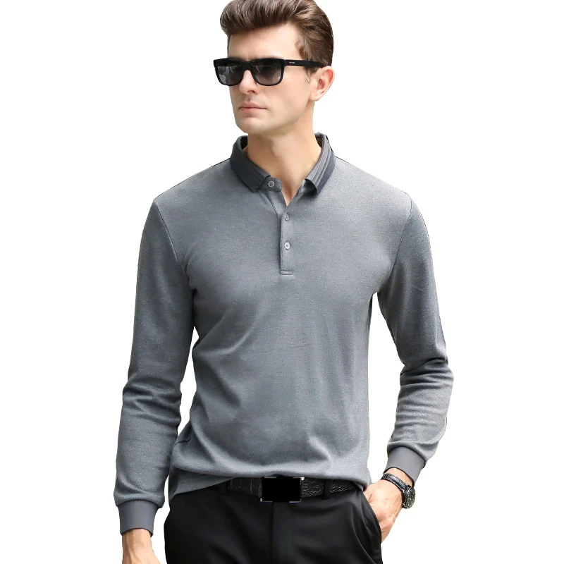 Modal Cotton Wool Anti-pilling Quality Wear Well Spring Man Polo-Shirt Male Fashion T-shirt Casual Long Sleeve Men POLO Shirt
Modal Cotton Wool Anti-pilling Quality Wear Well Spring Man Polo-Shirt Male Fashion T-shirt Casual Long Sleeve Men POLO Shirt