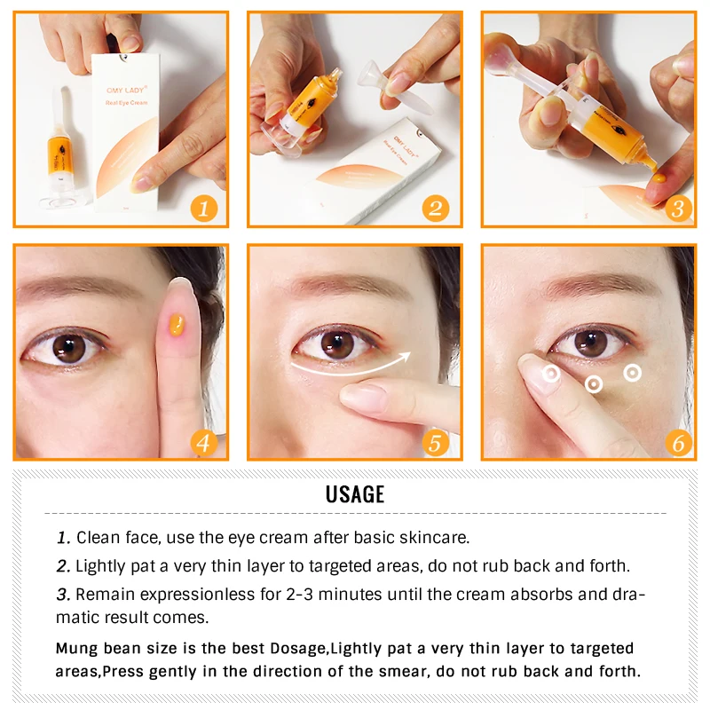 3pcs Unisex OMY LADY Instant Remove Eye Bags Eye Cream Anti Puffiness Remove Dark Circles Anti Wrinkle Brighten Eye Skin Care
3pcs Unisex OMY LADY Instant Remove Eye Bags Eye Cream Anti Puffiness Remove Dark Circles Anti Wrinkle Brighten Eye Skin Care
