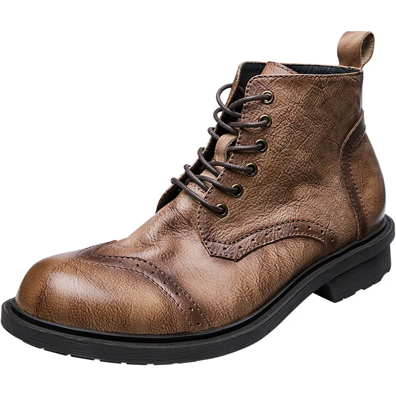 combat boots High Quality Genuine Leather autumn winter British retro men shoes cowhide cowboy boots zipper chelsea boots men
combat boots High Quality Genuine Leather autumn winter British retro men shoes cowhide cowboy boots zipper chelsea boots men