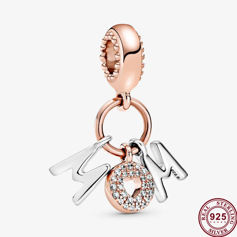 Original 925 Sterling Silver Mom Letter Combination Rose Gold Pendant Fit Pandora Women Bracelet & Necklace Diy Jewelry
Original 925 Sterling Silver Mom Letter Combination Rose Gold Pendant Fit Pandora Women Bracelet & Necklace Diy Jewelry