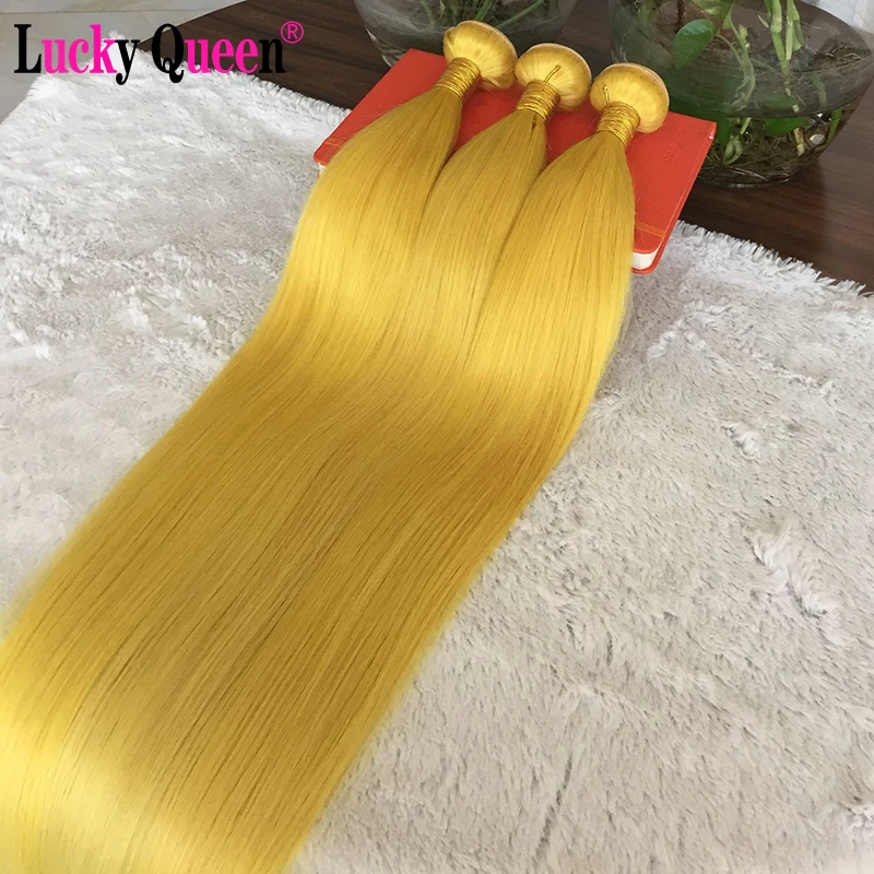 Lucky Queen Brazilian Straight Hair Bundles Yellow/Orange Color 3/4 Bundles 10-30 Inch Remy Hair Extensions Medium Ratio
Lucky Queen Brazilian Straight Hair Bundles Yellow/Orange Color 3/4 Bundles 10-30 Inch Remy Hair Extensions Medium Ratio