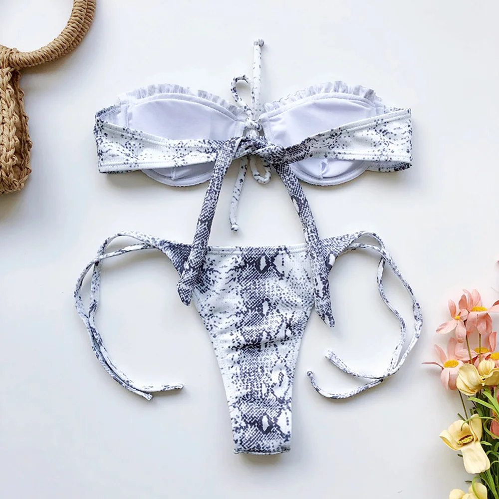 Sexy Bandeau Bikini 2020 Women Off Shoulder Swimwear Female Swimsuit Two-pieces Bikini set Brazilian Bather Bathing Suit Swim
Sexy Bandeau Bikini 2020 Women Off Shoulder Swimwear Female Swimsuit Two-pieces Bikini set Brazilian Bather Bathing Suit Swim