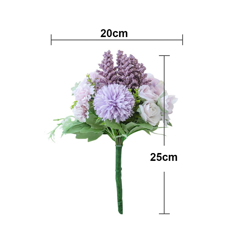Silk Rose Artificial Flowers Bouquet Wedding Fake Flowers Rose Marriage Supplies DIY Living Room Desk Home Garden Decoration
Silk Rose Artificial Flowers Bouquet Wedding Fake Flowers Rose Marriage Supplies DIY Living Room Desk Home Garden Decoration