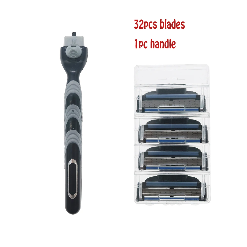 32pcs Blade System Men Face Shaving blade razor blade shaving men Standard for RU&Eu US lamina de barbear to shave razor handle
32pcs Blade System Men Face Shaving blade razor blade shaving men Standard for RU&Eu US lamina de barbear to shave razor handle