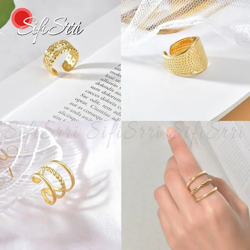 Sifisrri 2021 Fashion Stainless Steel Openings Rings Set For Women Men Lover Couple Engagement Wedding Jewelry Gift Accessories
Sifisrri 2021 Fashion Stainless Steel Openings Rings Set For Women Men Lover Couple Engagement Wedding Jewelry Gift Accessories