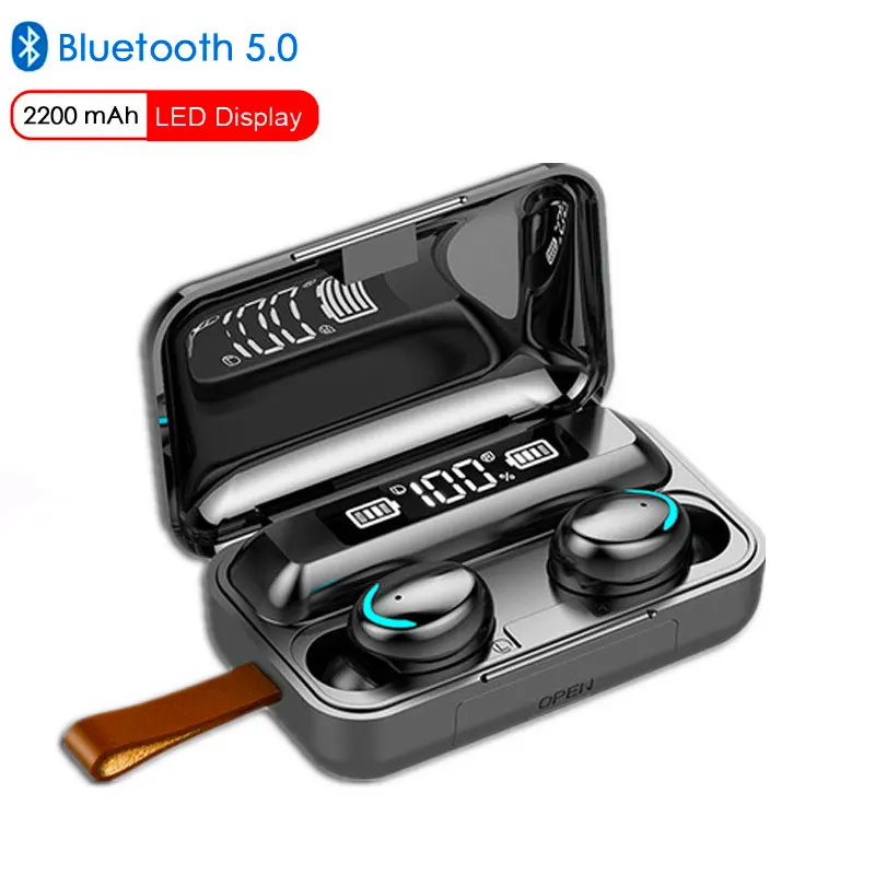 TWS Bluetooth 5.0 Earphones 9D Stereo Earbuds Sport Waterproof Headsets With Microphone 2200mAh Charging Box Wireless Headphone
TWS Bluetooth 5.0 Earphones 9D Stereo Earbuds Sport Waterproof Headsets With Microphone 2200mAh Charging Box Wireless Headphone
