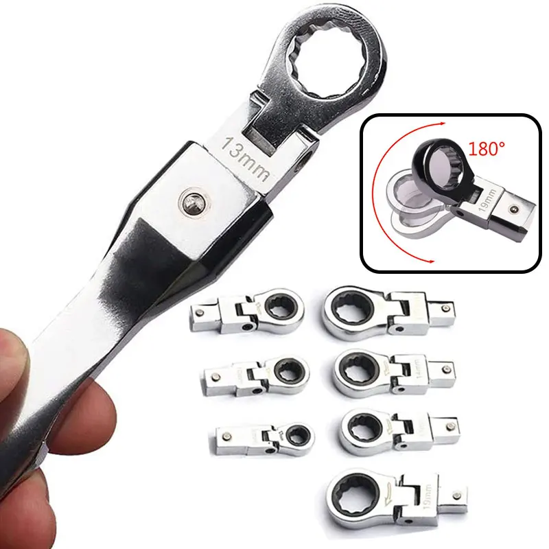 Portable Ratchet Wrench 72 Gear Shaking Head Interchangeable Combination Set Rotatable 180 °Removable Flexible Torque Bit Tools
Portable Ratchet Wrench 72 Gear Shaking Head Interchangeable Combination Set Rotatable 180 °Removable Flexible Torque Bit Tools