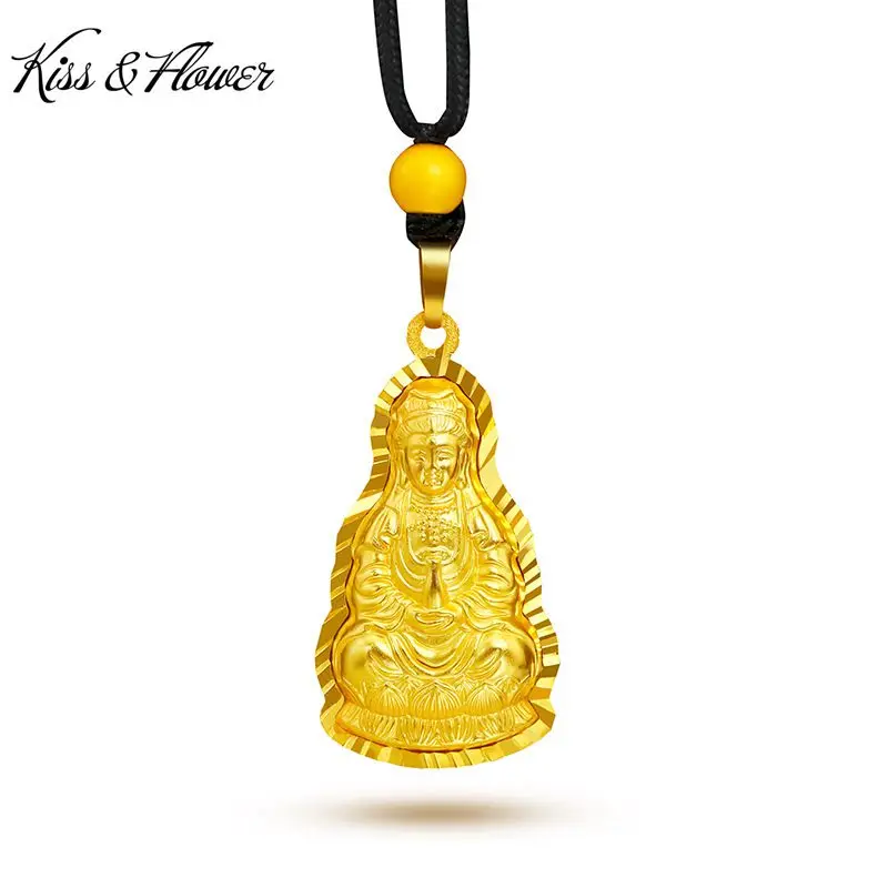 KISS&FLOWER PD17 Fine Jewelry Wholesale Fashion Men Women Birthday Wedding Gift Buddha GUANYIN 24KT Gold Pendant Charm No Chain
KISS&FLOWER PD17 Fine Jewelry Wholesale Fashion Men Women Birthday Wedding Gift Buddha GUANYIN 24KT Gold Pendant Charm No Chain