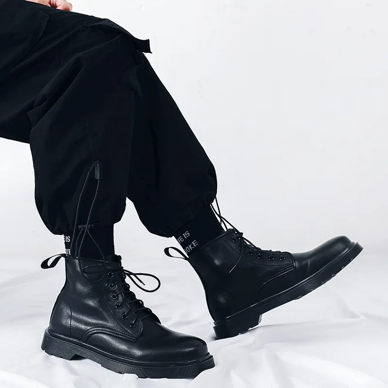 British designer men's leisure cowboy boots autumn winter shoes streetwear natural leather boot platform ankle botas hombre male
British designer men's leisure cowboy boots autumn winter shoes streetwear natural leather boot platform ankle botas hombre male