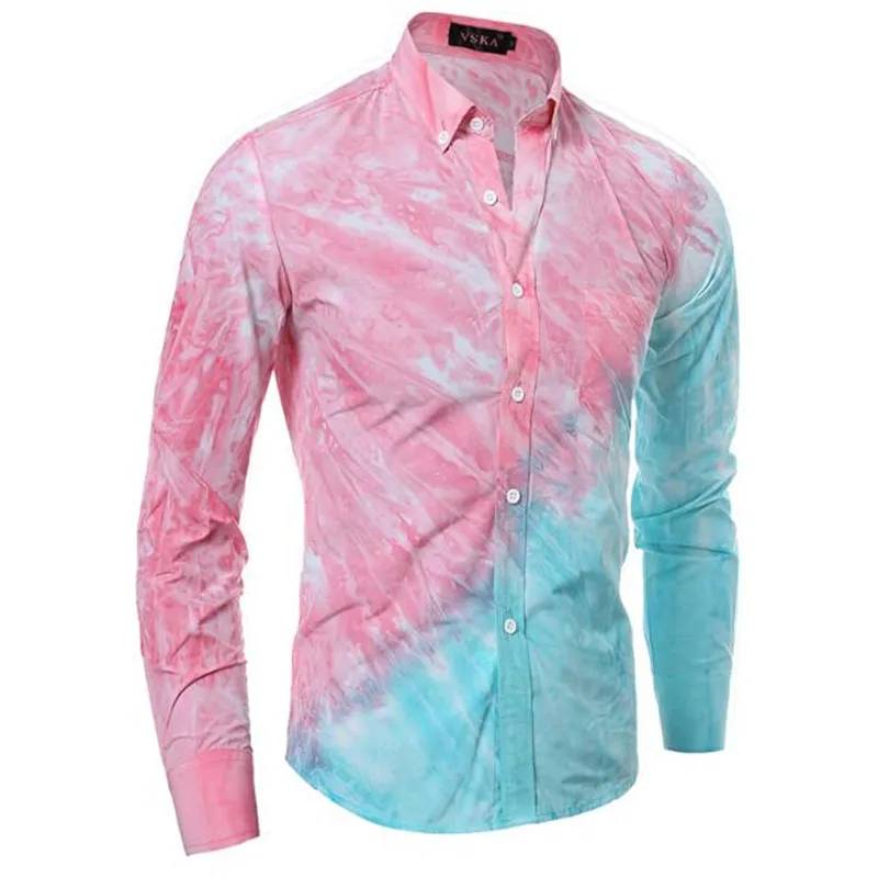 2020 new high quality 3D tie-dye printing diagonal stitching men's casual long-sleeved shirt
2020 new high quality 3D tie-dye printing diagonal stitching men's casual long-sleeved shirt