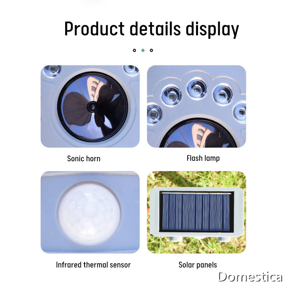 Ground Solar Mouse Repeller Ultrasonic Bird Cat Raccoon Repeller Animal Chaser Outdoor Garden Use Solar Powered Motion Activated
Ground Solar Mouse Repeller Ultrasonic Bird Cat Raccoon Repeller Animal Chaser Outdoor Garden Use Solar Powered Motion Activated
