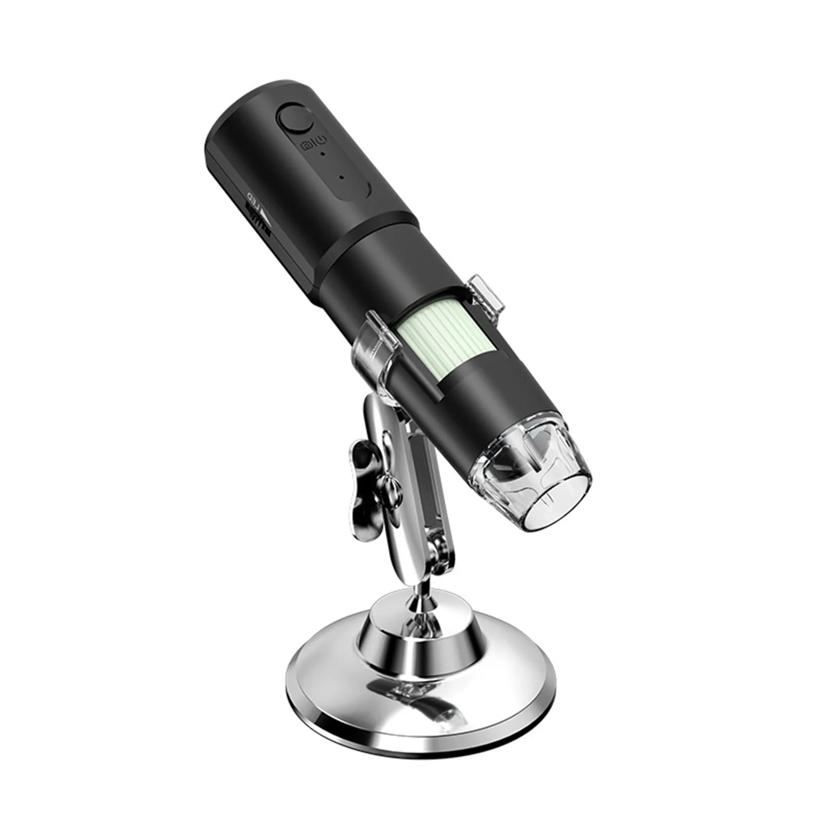 Wireless Digital Microscope Mini Portable Handheld WiFi Magnification Microscope With Built-In 8 LED Lights 360°Adjustable Base
Wireless Digital Microscope Mini Portable Handheld WiFi Magnification Microscope With Built-In 8 LED Lights 360°Adjustable Base