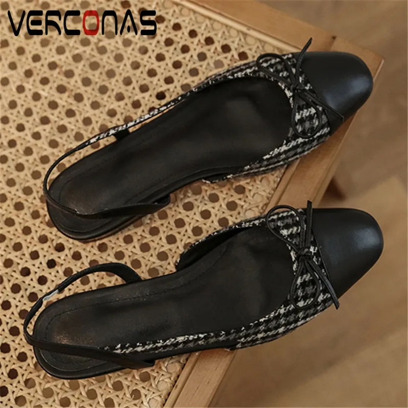 VERCONAS Classic Design Woman Sandals Genuine Leather Woman Pumps Ankle Strap Butterfly Knot Round Toe Square Heels Shoes Woman
VERCONAS Classic Design Woman Sandals Genuine Leather Woman Pumps Ankle Strap Butterfly Knot Round Toe Square Heels Shoes Woman