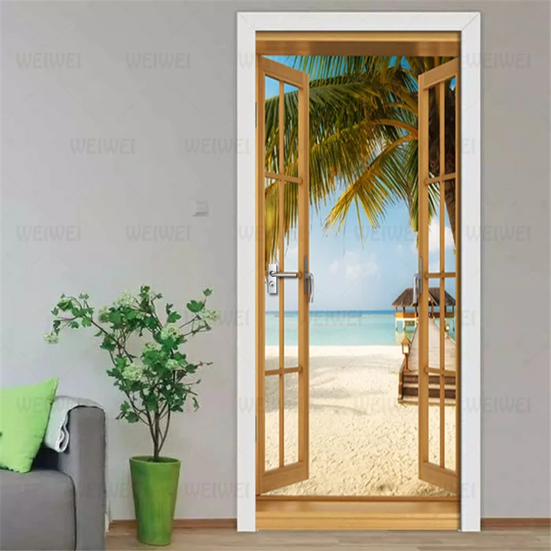2 Pcs/Set 3D Beach View From The SeaStickers Door Wall Sticker DIY Mural For Room Home Decor Poster PVC Waterproof Door Sticker
2 Pcs/Set 3D Beach View From The SeaStickers Door Wall Sticker DIY Mural For Room Home Decor Poster PVC Waterproof Door Sticker
