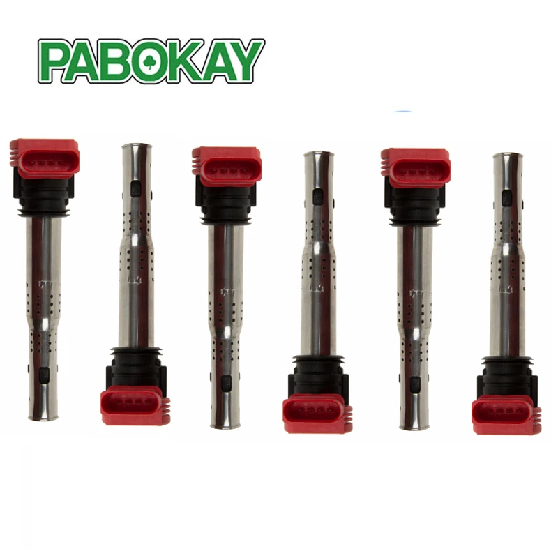 6 шт. x Катушка зажигания для Audi A4 A5 A6 A7 A8 Q5 Q7 R8 Quattro VW Touareg 2.42.7 2,8 3,0 3,2 TDI TFSI V6 06D905115 06E905115E
6 шт. x Катушка зажигания для Audi A4 A5 A6 A7 A8 Q5 Q7 R8 Quattro VW Touareg 2.42.7 2,8 3,0 3,2 TDI TFSI V6 06D905115 06E905115E