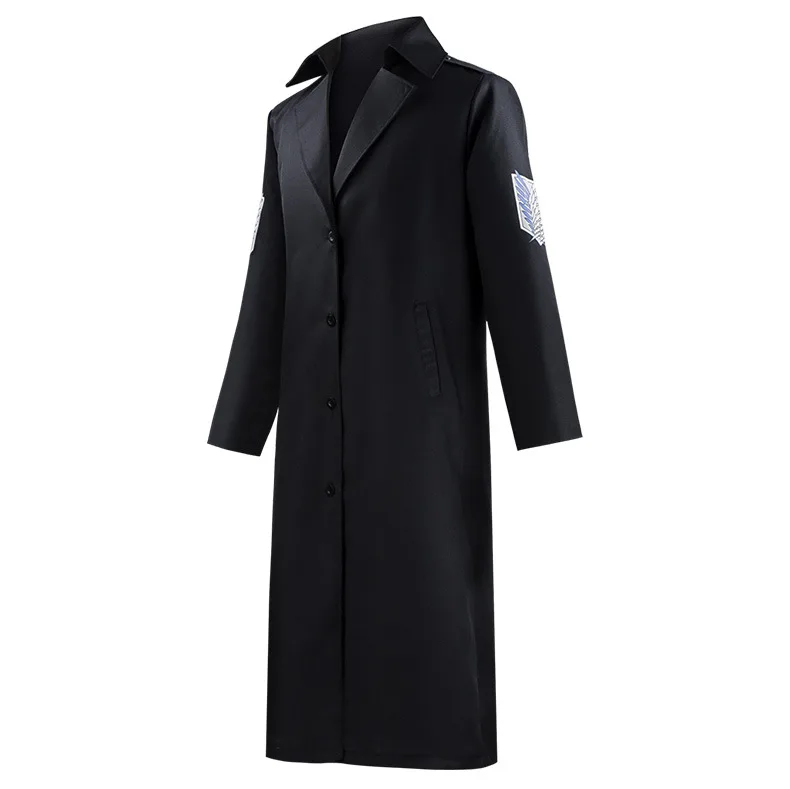 Attack On Titan Cosplay Costume Levi Rivaille Black Trench Coat Men Women Anime Medium To Long Windbreaker
Attack On Titan Cosplay Costume Levi Rivaille Black Trench Coat Men Women Anime Medium To Long Windbreaker