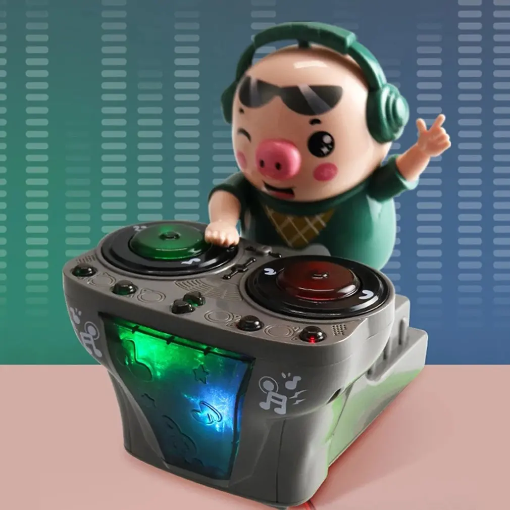 DJ DJing Pig Toy Dynamic Music Light Electric Swing Pig Dancing Little Cute Pig Children's Toy Funny Christmas Gifts Puzzle Toys
DJ DJing Pig Toy Dynamic Music Light Electric Swing Pig Dancing Little Cute Pig Children's Toy Funny Christmas Gifts Puzzle Toys