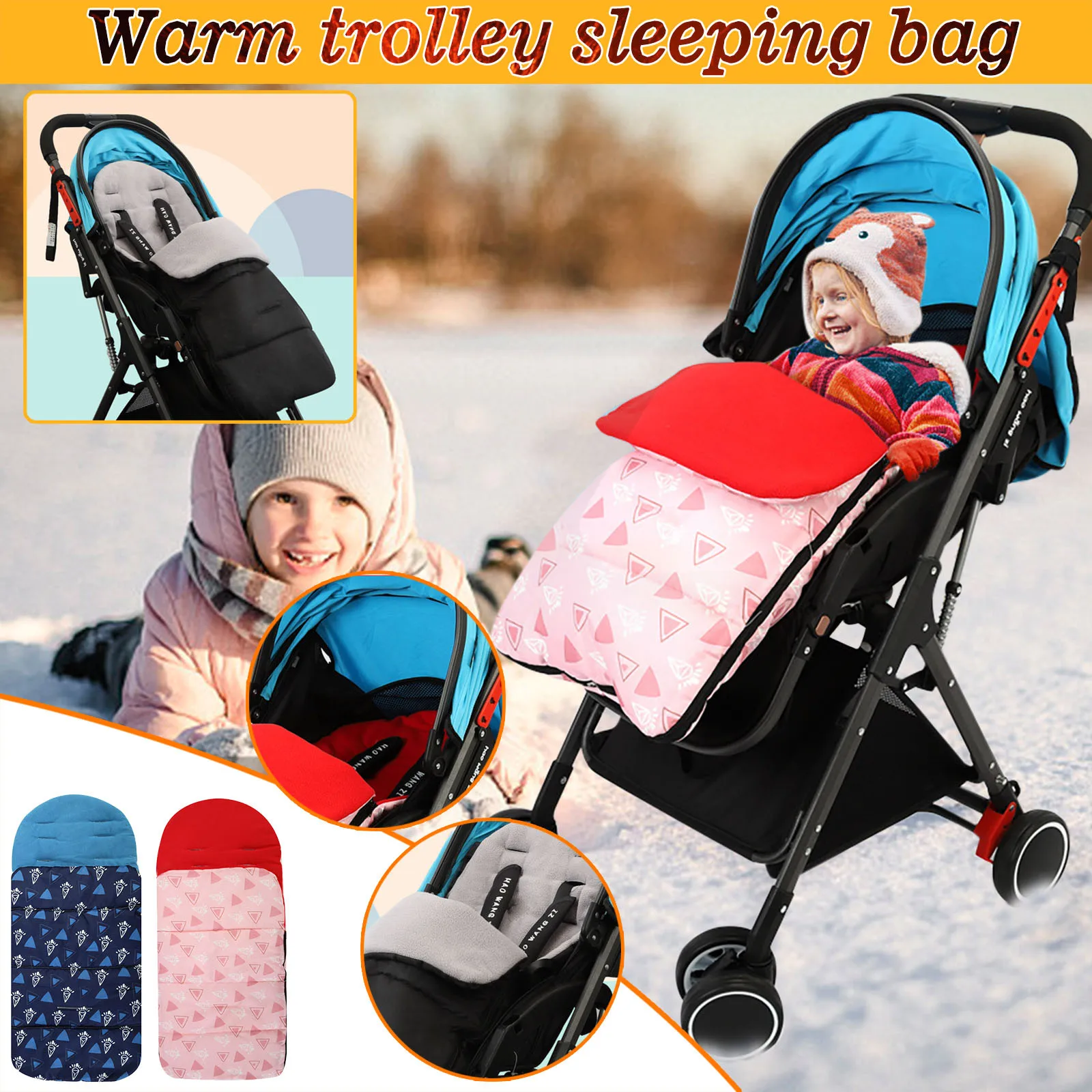 Winter Outdoor Baby Stroller Sleeping Bag Envelopes Warm Waterproof Footmuff Universal Thicken Cushion Windshield Sleepsacks 21
Winter Outdoor Baby Stroller Sleeping Bag Envelopes Warm Waterproof Footmuff Universal Thicken Cushion Windshield Sleepsacks 21