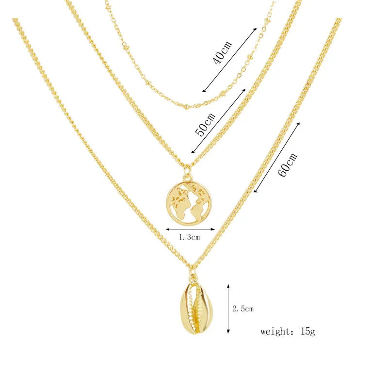 Punk Heart Shell Moon Lock Pendant Necklaces for Women Wedding Party Vintage Boho Multilevel Coin Chain Necklace Jewelry Gift
Punk Heart Shell Moon Lock Pendant Necklaces for Women Wedding Party Vintage Boho Multilevel Coin Chain Necklace Jewelry Gift