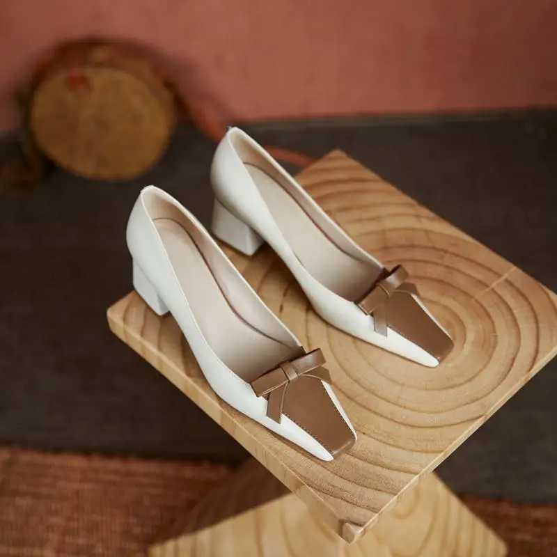 ALLBITEFO bowknot design soft genuine leather women heels spring fashion leisure high heel shoes high heels Talons hauts femme
ALLBITEFO bowknot design soft genuine leather women heels spring fashion leisure high heel shoes high heels Talons hauts femme